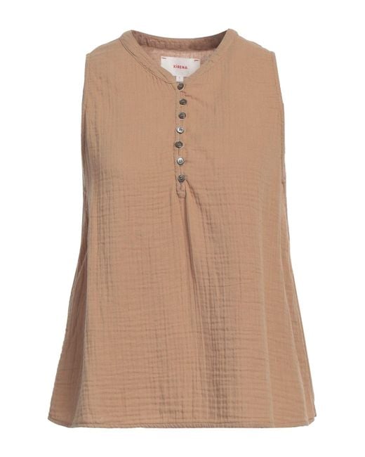 Xirena Brown Camel Top Cotton