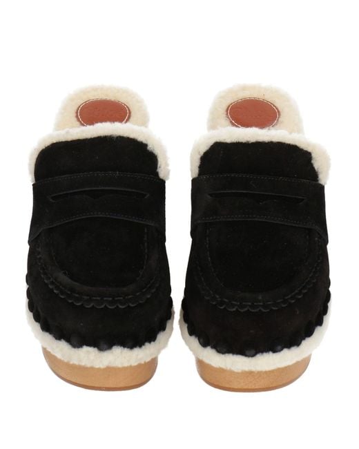 Chloé Black Mules & Clogs Leather