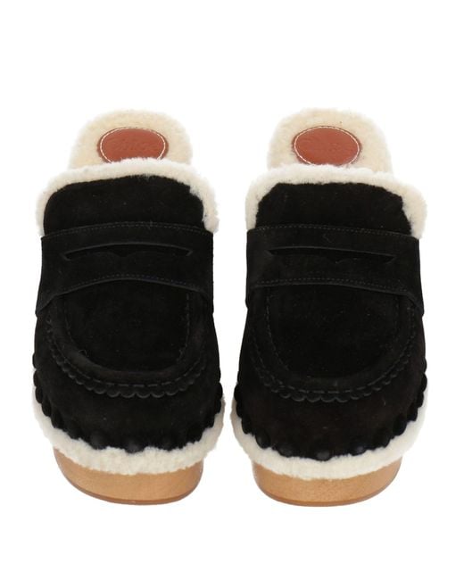Chloé Black Mules & Clogs Leather