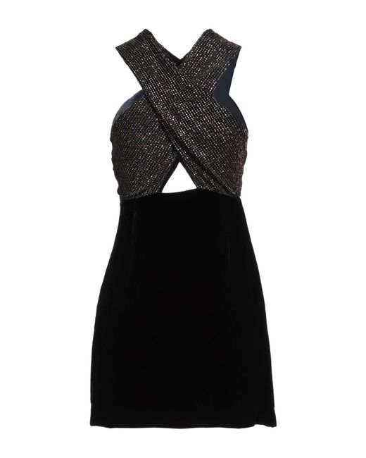 Sandro Women's Black Mini Dress Polyamide, Elastane, Metallic Fiber, Viscose, Silk Sandro Women's Black Mini Dress Polyamide, Elastane, Metallic Fiber, Viscose, Silk