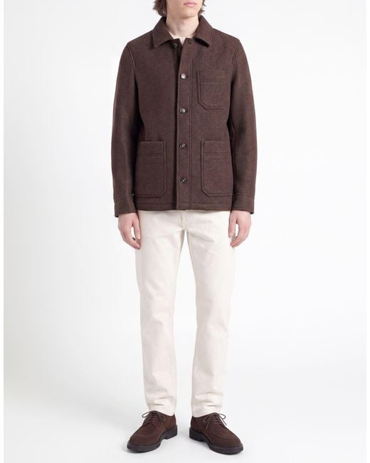 Manuel Ritz Brown Coat for men