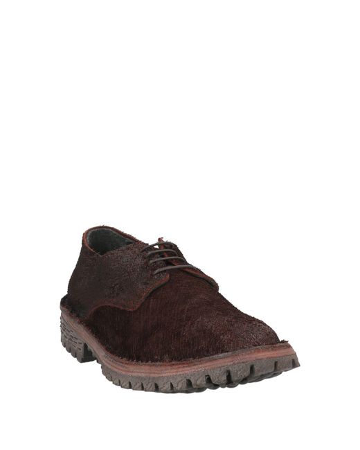 Moma Brown Lace-Up Shoes Leather for men