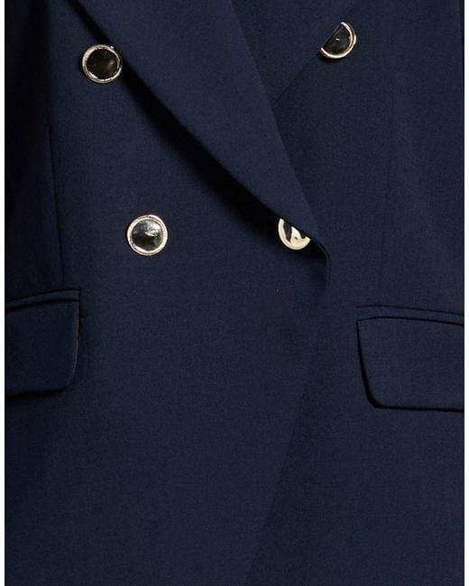 Marella Blue Blazer Polyester, Virgin Wool, Elastane