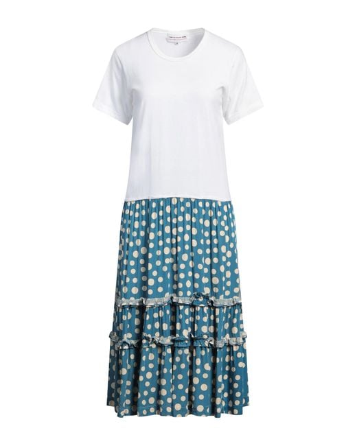 Comme des Garçons White Midi-Kleid