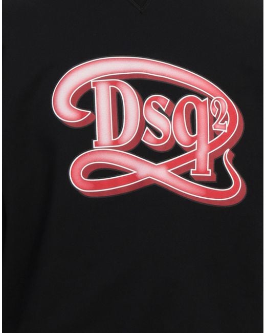 DSquared² Black Sweatshirt Cotton, Elastane for men