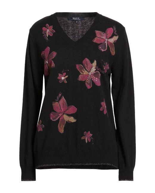 BLUE IV by ISABELLE VAN DEN ABEELE Black Sweater Polyamide, Wool, Viscose, Cashmere