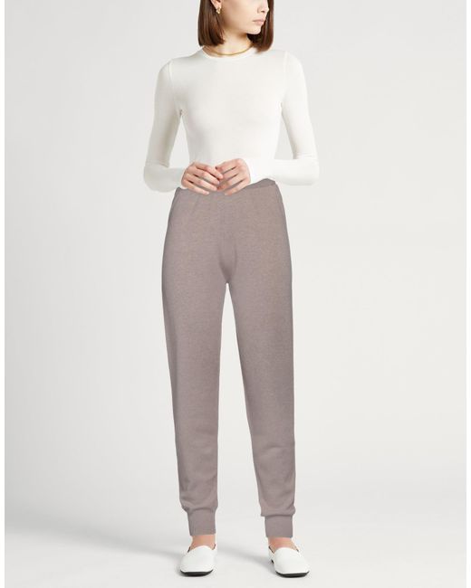 Fabiana Filippi Gray Pants Virgin Wool, Silk, Cashmere