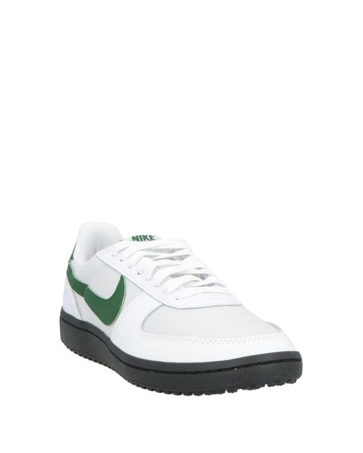 Nike Green Sneakers Leather, Textile Fibers for men