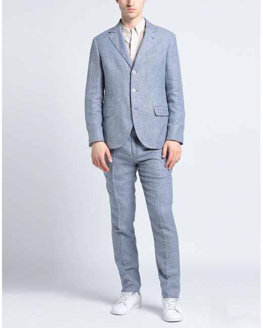 Brunello Cucinelli Blue Suit for men