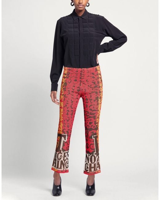 Rudi Gernreich Red Pants Viscose, Polyester