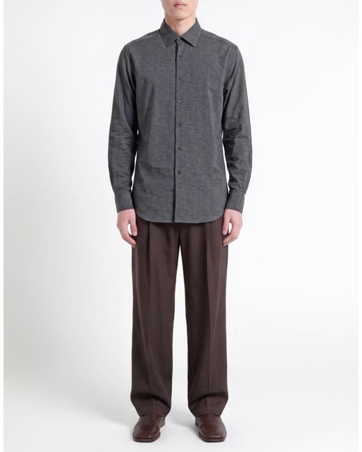 Xacus Gray Shirt Polyamide, Elastane for men