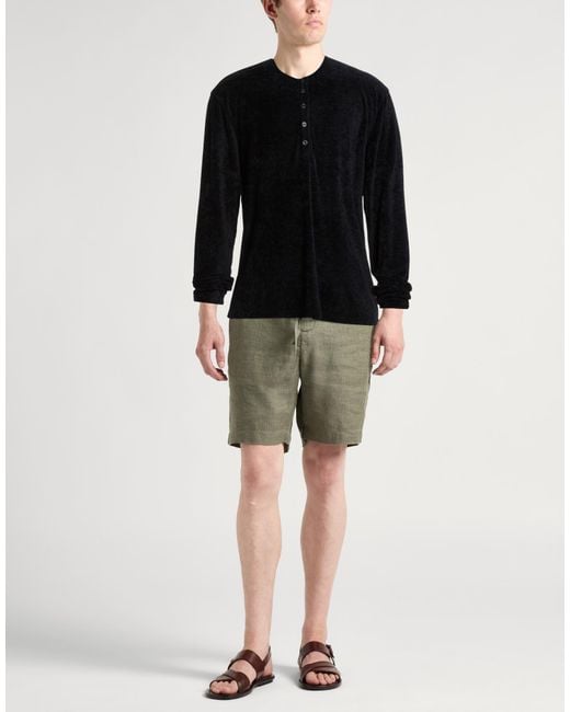 John Varvatos Black T-Shirt Viscose, Recycled Polyester for men