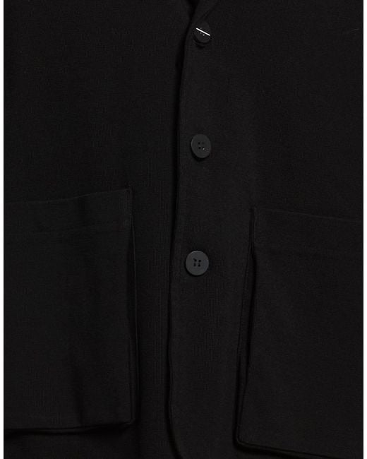 Thom Krom Black Jacket Cotton, Polyester, Elastane for men