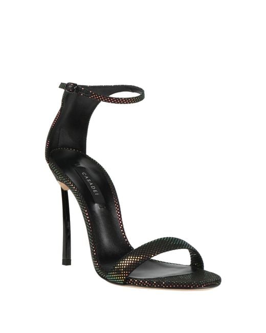 Casadei Black Sandals Leather