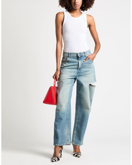 Vetements White Tank Top Polyamide, Elastane