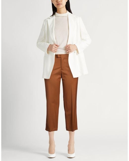 PT Torino Brown Pants Virgin Wool, Elastane