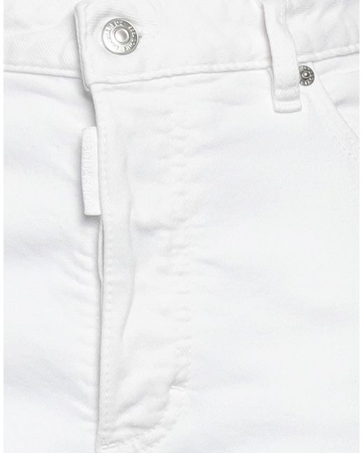 DSquared² White Jeans Cotton, Elastane