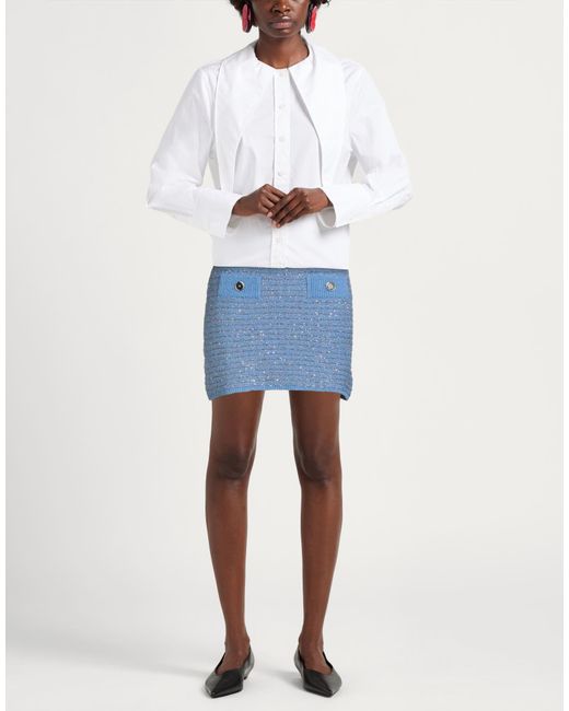 Pinko Blue Mini Skirts