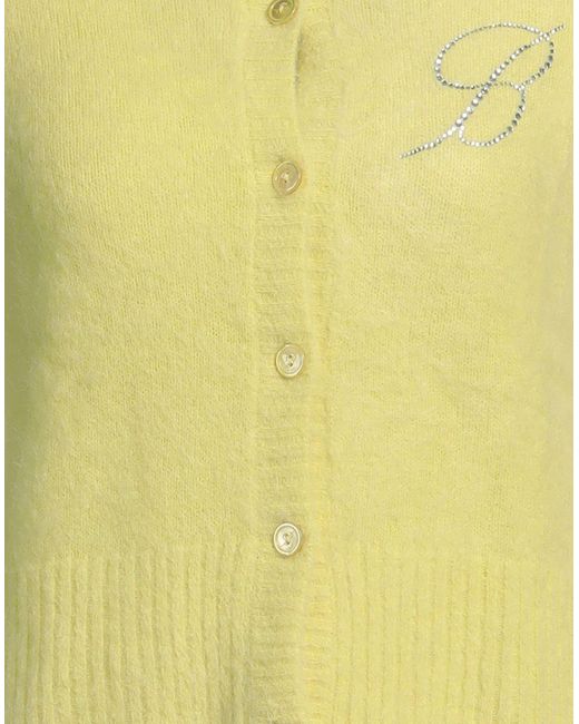Blumarine Yellow Twin Set Alpaca Wool, Polyamide, Wool, Elastane