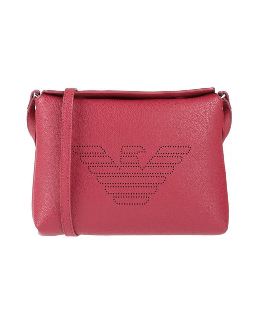 Bolso con bandolera Emporio Armani de Cuero de color Rojo | Lyst