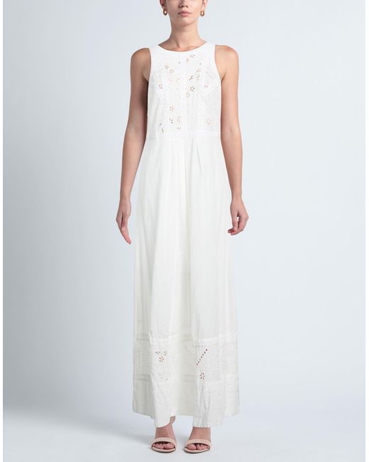 Marani Jeans White Maxi Dress