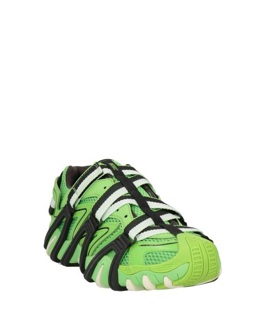DIESEL Green S-prototype-cr Contrast-panel Mesh And Leather Trainers for men