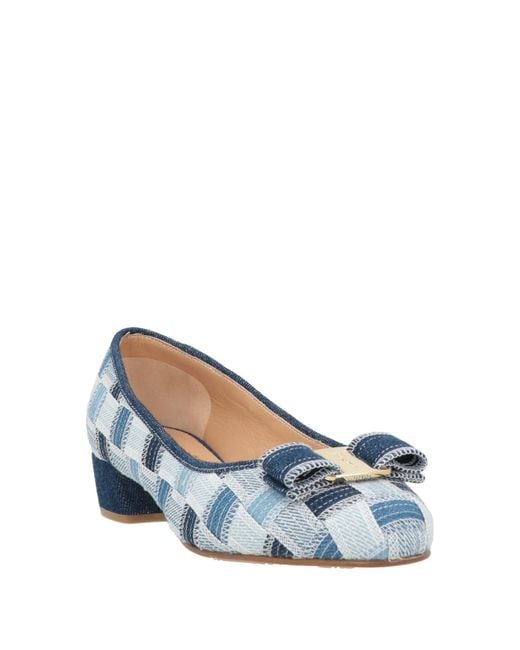 Ferragamo Blue Pumps