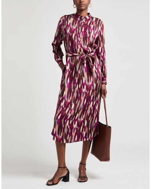 Ottod'Ame Red Midi Dress Viscose
