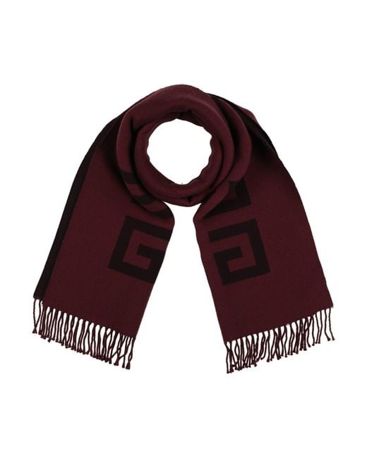 Givenchy Purple Scarf Virgin Wool for men