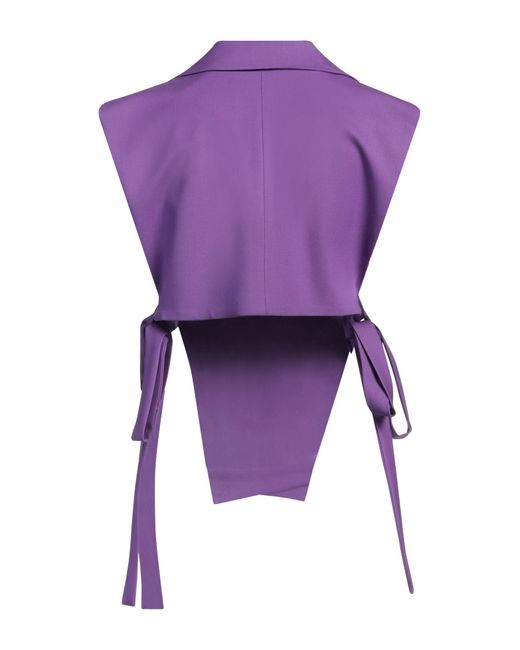 MSGM Purple Blazer Wool, Elastane