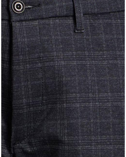40weft Blue Pants Polyester, Viscose, Elastane for men