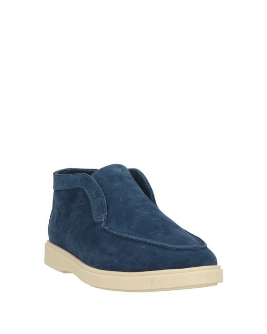 Andrea Ventura Firenze Blue Ankle Boots for men