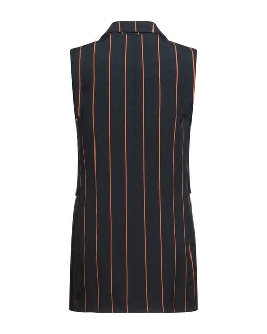 Berna Black Tailored Vest Polyester, Elastane