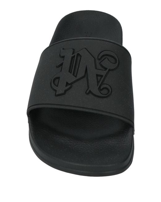Palm Angels Black Sandals for men