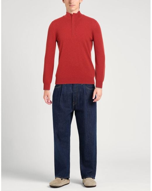 Gran Sasso Red Turtleneck for men