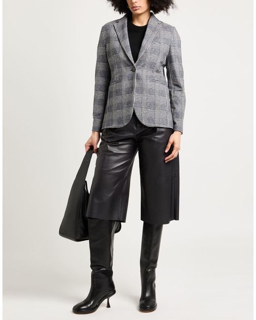 Circolo 1901 Gray Blazer Cotton, Elastane