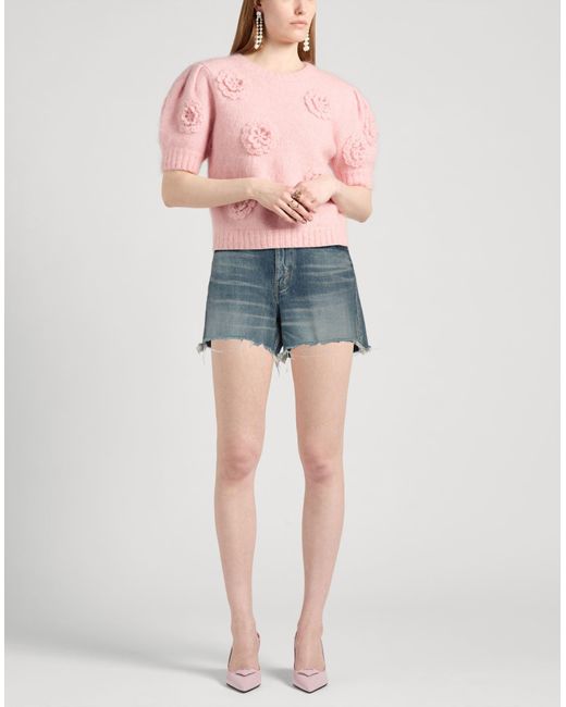 Celine Denim Shorts Cotton in Blue | Lyst