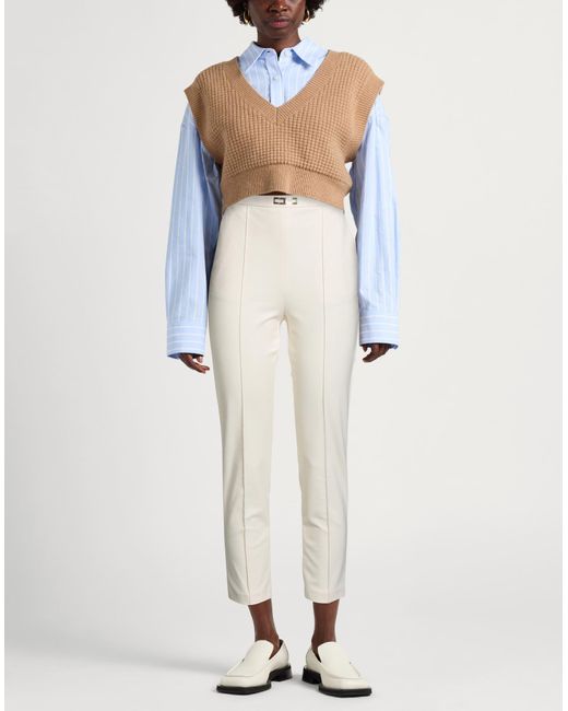 Pantalon Elisabetta Franchi en coloris White