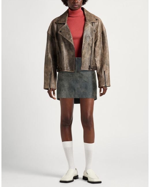 Ottod'Ame Gray Mini Skirt