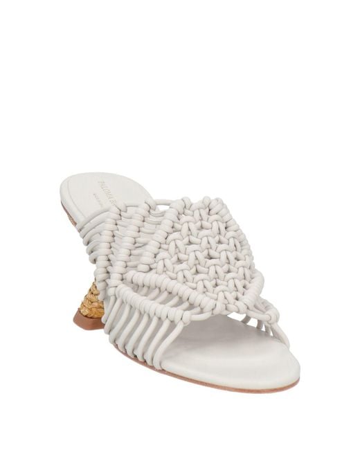 Paloma Barceló White Sandals Leather