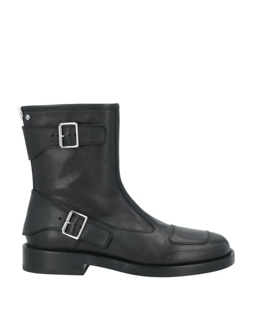 Ann Demeulemeester Black Ankle Boots Leather for men