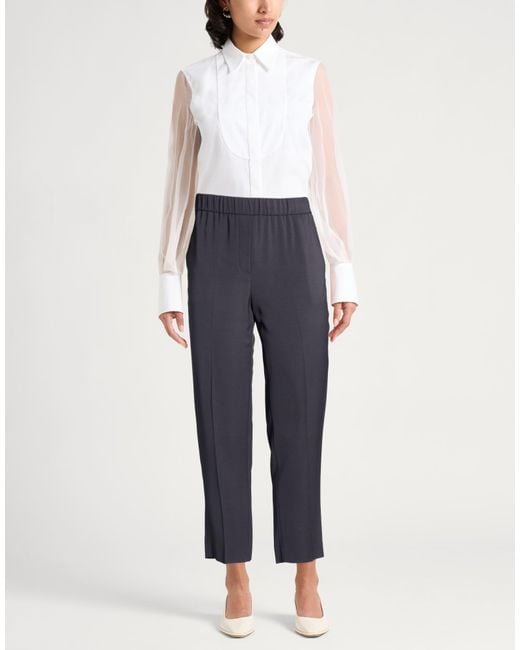 Peserico Blue Pants Viscose, Elastane