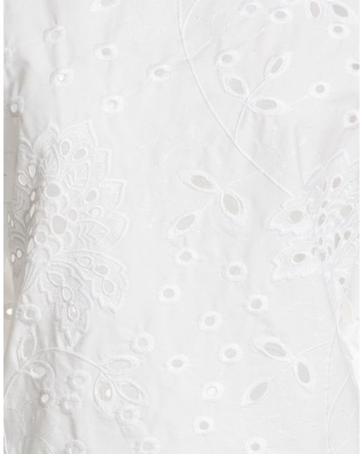 Alpha Studio White Top Cotton, Elastane