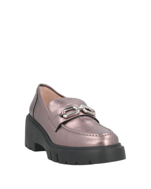 Unisa Gray Loafers Calfskin