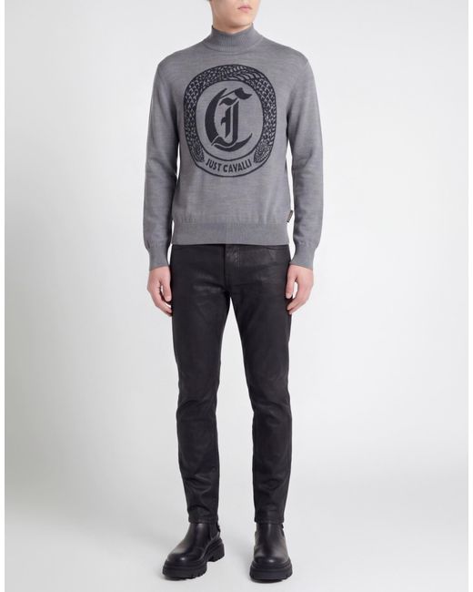 Just Cavalli Gray Turtlenecks for men