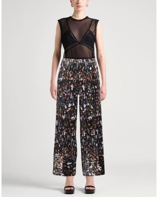 Pierre Louis Mascia Black Pants Polyester, Elastane