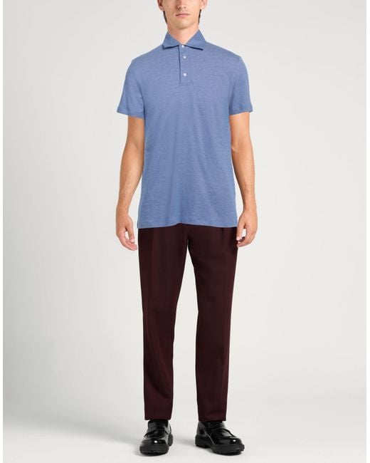 Polo di Isaia in Blue da Uomo