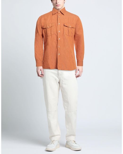 Alessandro Gherardi Orange Shirt for men