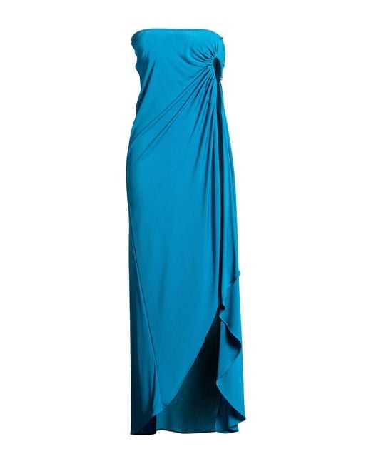 Christopher Esber Blue Maxi Dress Viscose