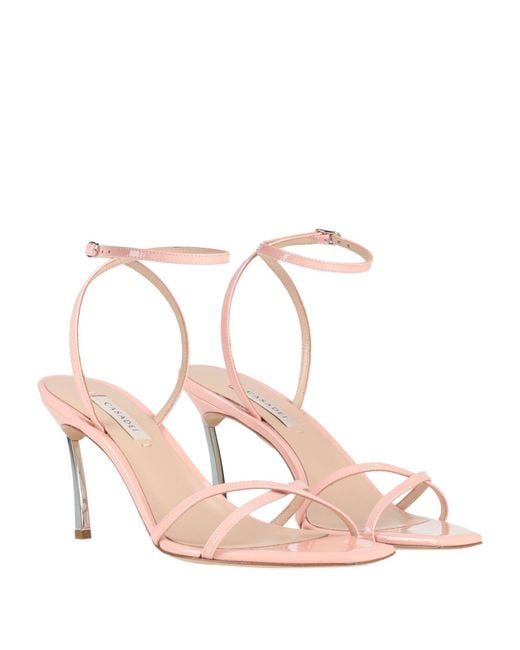 Casadei Pink Light Sandals Leather